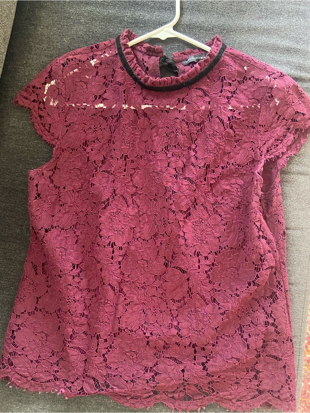 Berry/Plum colored Lace Top